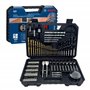 Bosch Professional 103 pièces Jeu de forets et d'embouts (pour le bois, la pierre et le métal, accessoires outils de perçage et 