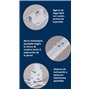 Universel Support de Plafond pour projecteur inclinable +- 25 °, pré-installé, jusqu'à 20 kg capacité 150mm - 650mm, Blanc