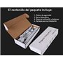 Universel Support de Plafond pour projecteur inclinable +- 25 °, pré-installé, jusqu'à 20 kg capacité 150mm - 650mm, Blanc