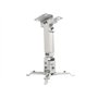 Universel Support de Plafond pour projecteur inclinable +- 25 °, pré-installé, jusqu'à 20 kg capacité 150mm - 650mm, Blanc