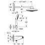 GROHE 26443LS0 SmartControl 360 Duo Encastré, Blanc, Moon White