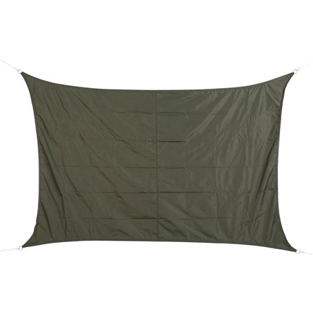 Toile Solaire Voile d'ombrage rectangulaire 2 x 3 m en Tissu déperlant - Coloris Gris