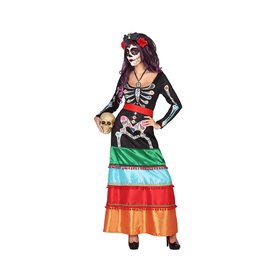 ATOSA déguisement squelette mexicain femme adulte XL