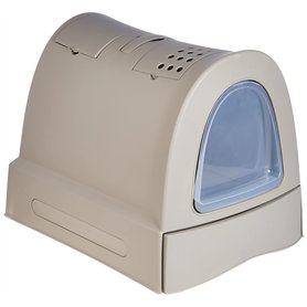 Imac Zuma Tortora - Litière/Maison de Toilette pour Chats