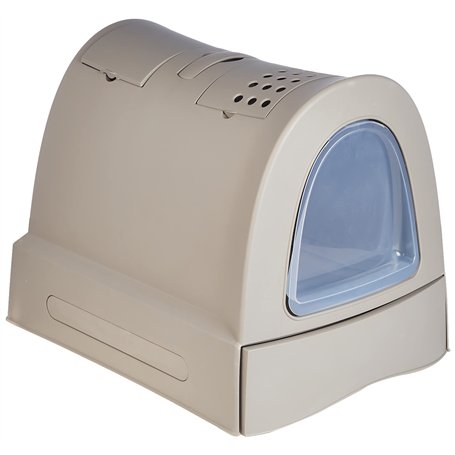 Imac Zuma Tortora - Litière/Maison de Toilette pour Chats