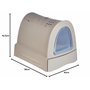 Imac Zuma Tortora - Litière/Maison de Toilette pour Chats