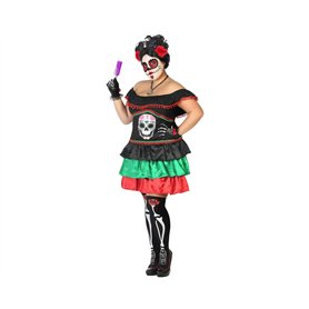 ATOSA déguisement Femme Squelette Mexicain XL