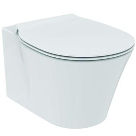 Ideal Standard Pack WC suspendu Cuvette Connect Air Aquablade + Abattant Ultrafin Frein de chute E008701