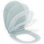 Ideal Standard Pack WC suspendu Cuvette Connect Air Aquablade + Abattant Ultrafin Frein de chute E008701