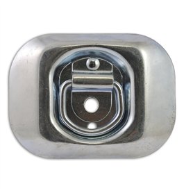 Docks GMAR48 Anneau d'Arrimage Rectangulaire Acier Zingué, Gris, 11/130 x 96 mm
