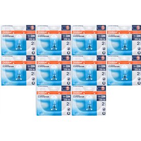 Lot de 10 ampoules Osram Eco Halogène Culot 20 W ~ 25 W 235 lm G9 2700 K intensité variable Blanc chaud Ampoule halogène de 10