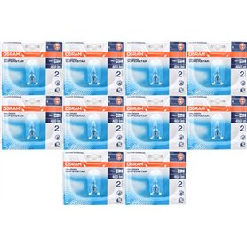 Lot de 10 ampoules halogènes Osram Eco - À intensité variable - Puissance : 33 W ~ 40 W - Luminosité : 460 lm - Culot : G9 - Cou