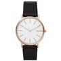 Skagen Homme Analogique Quartz Montre avec Bracelet en Cuir SKW6430