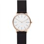 Skagen Homme Analogique Quartz Montre avec Bracelet en Cuir SKW6430