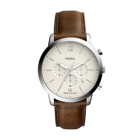 Fossil Homme Chronographe Quartz Montre avec Bracelet en Cuir FS5380