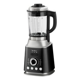 Moulinex LM962B10 Blender Chauffant Ultrablend Cook Mixeur Électrique Bol Verre Capacité 2L Soupe Coulis Compote Lait Smoothie G