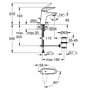 GROHE Mitigeur monocommande Lavabo Taille S Wave Chrome 23581001 (Import Allemagne)