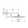 GROHE Rainshower – Cosmopolitan 310 ensemble Douche murale 9,5 montage au mur Brushed Cool Sun