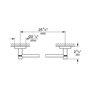 GROHE Essentials 40366GN1 Porte-serviettes, 61 cm, doré brossé (Cool Sunrise)