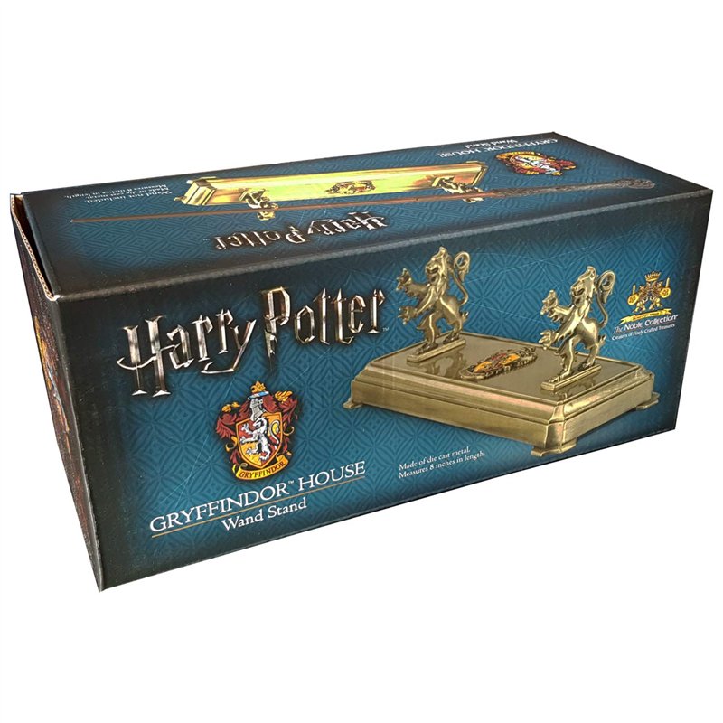 Image secondaire de The Noble Collection Harry Potter Gryffindor Wand Stand - 8in (20cm) Gold-Coloured Individual Wand Stand - Harry Potter Film Set