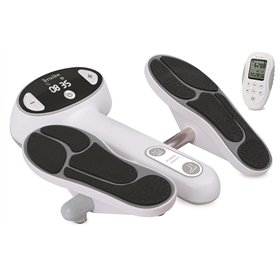 Terraillon Power Stepper Appareil EMS/TENS, Électrothérapie pour Jambes et Corps, Apaisement des Douleurs et Amélioration de la 