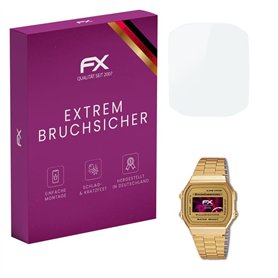 atFoliX Protection Écran Film de verre en plastique compatible avec Casio A168WG-9EF Verre film protecteur, 9H Hybrid-Glass FX P