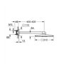 GROHE Set Douche de tête Bras 2 Jets Rainshower 310 SmartActive Cube 26479000, Chrome, 400 mm