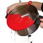 SHOP-STORY - Passoire Universelle Nouvelle Génération Égouttoir Rouge Facile à Ranger et Compatible à Toutes Les Tailles de Cass