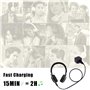 Câble de recharge JBL 2,5 mm 1 m 1-Pack Noir
