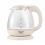 Adler AD 1238 Bouilloire électrique, Verre, 1 Liter, Beige
