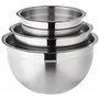 Amazon Basics Maison Lot de 3 saladiers en acier inoxydable, Argenté