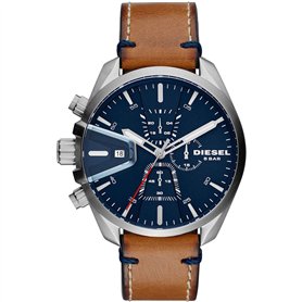 Diesel Homme Chronographe Quartz Montre avec Bracelet en Cuir DZ4470