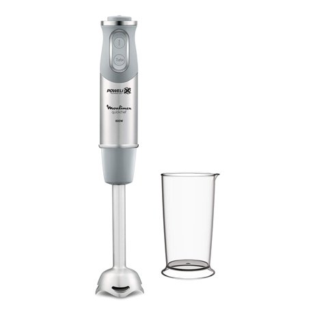 Moulinex DD650D Quickchef1in1 Mélangeur plongeant, pied en acier, technologie Powelix, 10 vitesses, 800 ml, inoxydable