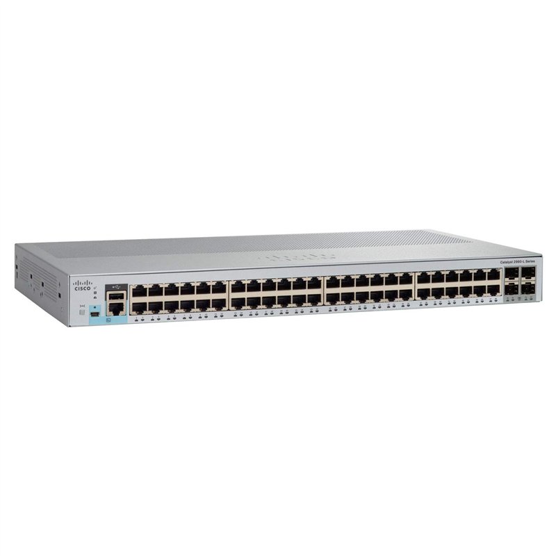 Image secondaire de Commutateur réseau Cisco Catalyst 2960L-48TQ-LL, 48 Ports Gigabit Ethernet, 4 Ports de Liaison Montante 10G SFP+, sans Ventilate