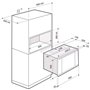 Micro ondes Encastrable De Dietrich DME7121W - Micro-Ondes Encastrable avec kit Blanc - 26 litres - 900 W