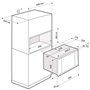 Micro ondes Encastrable De Dietrich DME7121W - Micro-Ondes Encastrable avec kit Blanc - 26 litres - 900 W