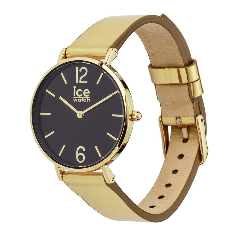 Image secondaire de Ice-Watch - CITY sparkling - Metal Gold - Montre dorée pour femme avec bracelet en cuir - 015084 (Extra small)