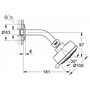 GROHE 27869001 Pommeau de douche à 4 jets Tempesta, chromé