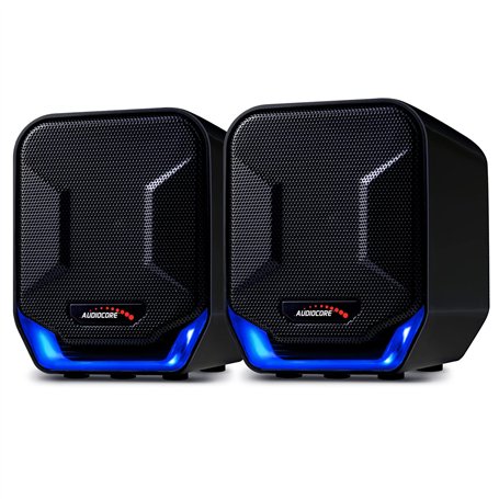 Audiocore AC865 B Haut-Parleur stéréo avec éclairage 6W