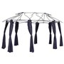 Hespéride - Rideaux pour tonnelle Maldives Ardoise (8 Rideaux)