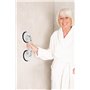 RIDDER Assistant A0243301 poignée d'aspiration de Voyage avec 2 ventouses Premium 33 cm Blanc