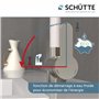 Schütte 79864 Rio Robinet de Cuisine, Aspect Acier Inoxydable/Blanc