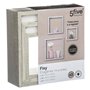 5 five simply smart 3 Petites étagères murales Cube Effet chêne Gris Fixy