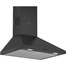 Bosch DWP64BC60 Hotte murale Série 2, 1 moteur et 3 vitesses d'aspiration, 60 cm, Noir