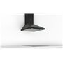 Bosch DWP64BC60 Hotte murale Série 2, 1 moteur et 3 vitesses d'aspiration, 60 cm, Noir