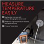 Impresa Products 2 paquets de thermomètre et de sonde pour grils - Compatible avec les cuisinières Weber Smokey Mountain et plus