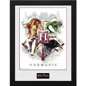 GB eye Harry potter - tirage encadré hogwarts aquarelle