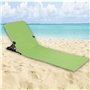 Hi Chaise Tapis de Plage Pliable Bain de Soleil Chaise Longue Tapis de Sol Matelas Vacances de Camping Jardin Terrasse Patio Ext
