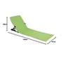 Hi Chaise Tapis de Plage Pliable Bain de Soleil Chaise Longue Tapis de Sol Matelas Vacances de Camping Jardin Terrasse Patio Ext