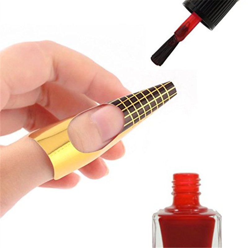 SHOP-STORY - Pack de 100 Guides Protecteurs Spécial Application de Vernis à Ongles Nail Art pour une Manucure Parfaite